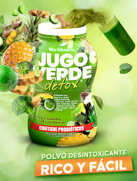 JUGO VERDE DETOX PRE Y PROBIOTICOS 600GR